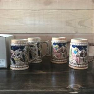 Vintage Japanese Beer Steins. Excellent condition